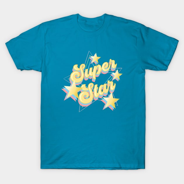 Super Star Retro Graphic T-Shirt by LittleBunnySunshine